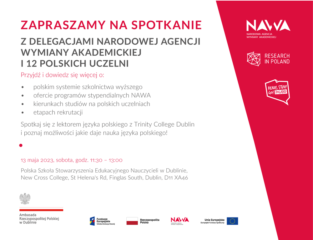 NAWA zaproszenie Dublin studenci 2 v1